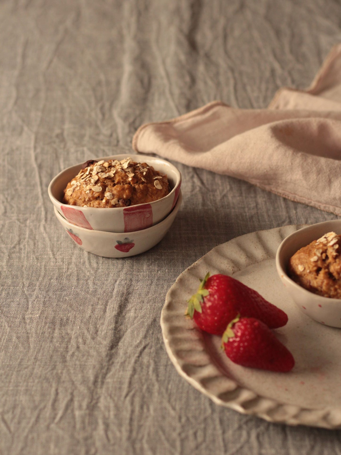 ciotole MUFFIN "STRAWBERRY SET" - giovelab