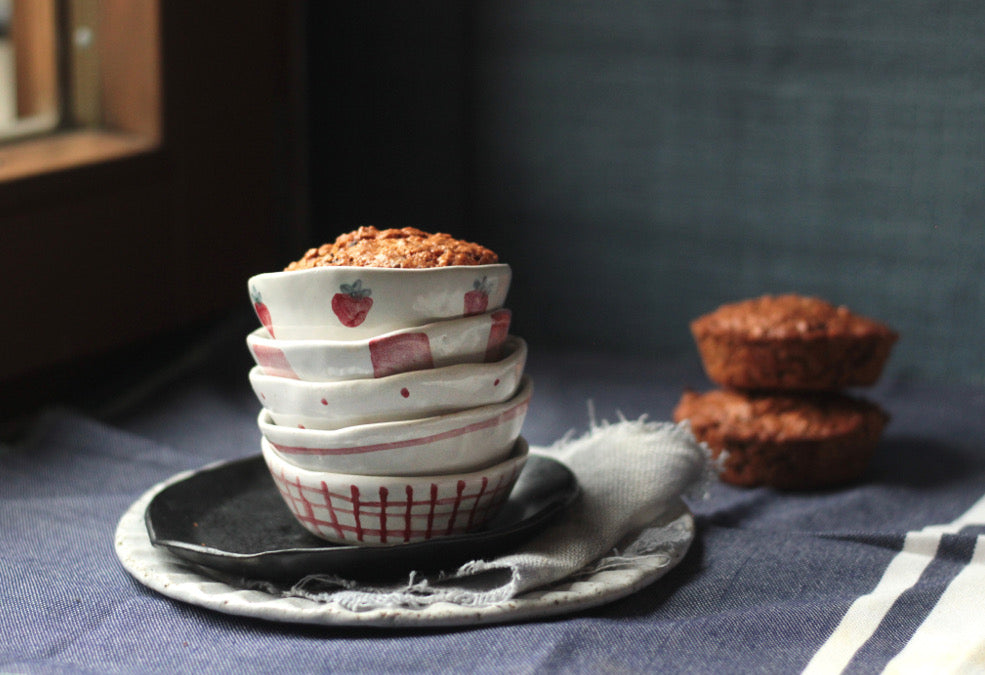 ciotole MUFFIN "STRAWBERRY SET" - giovelab